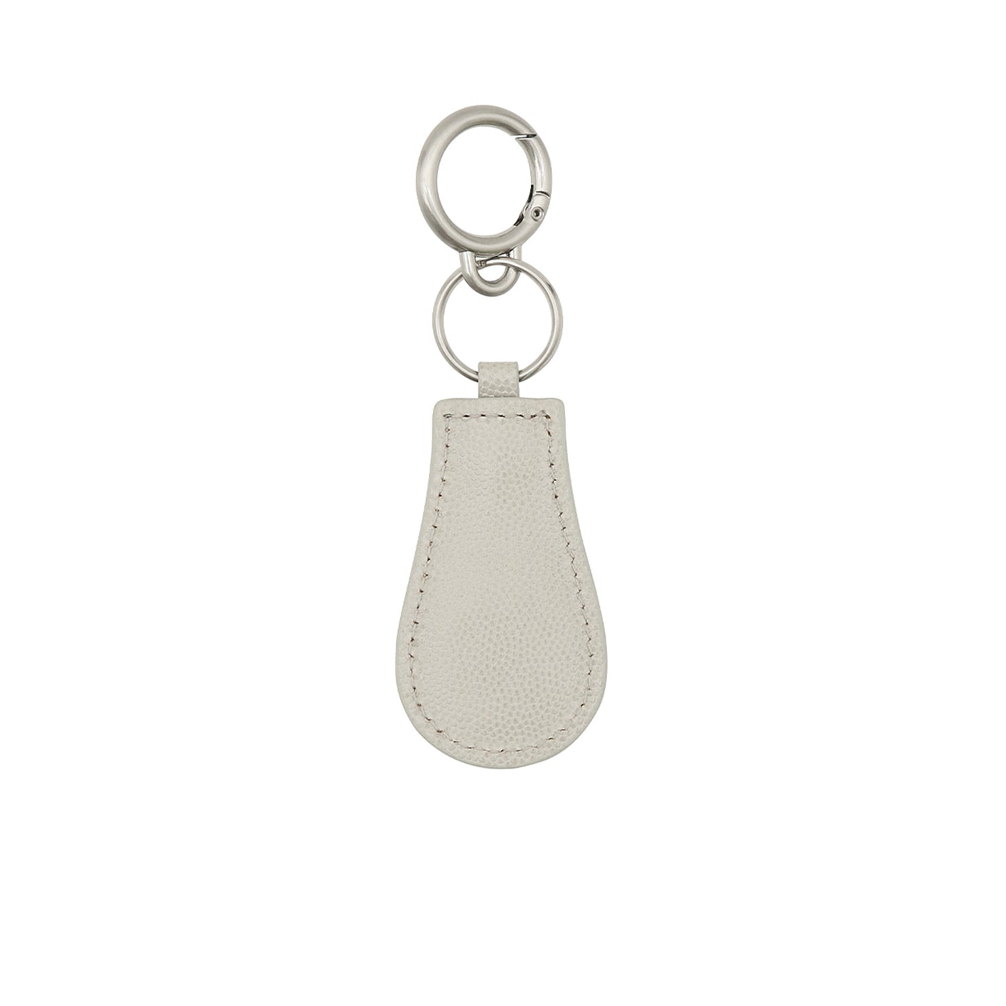 m silver logo keyring