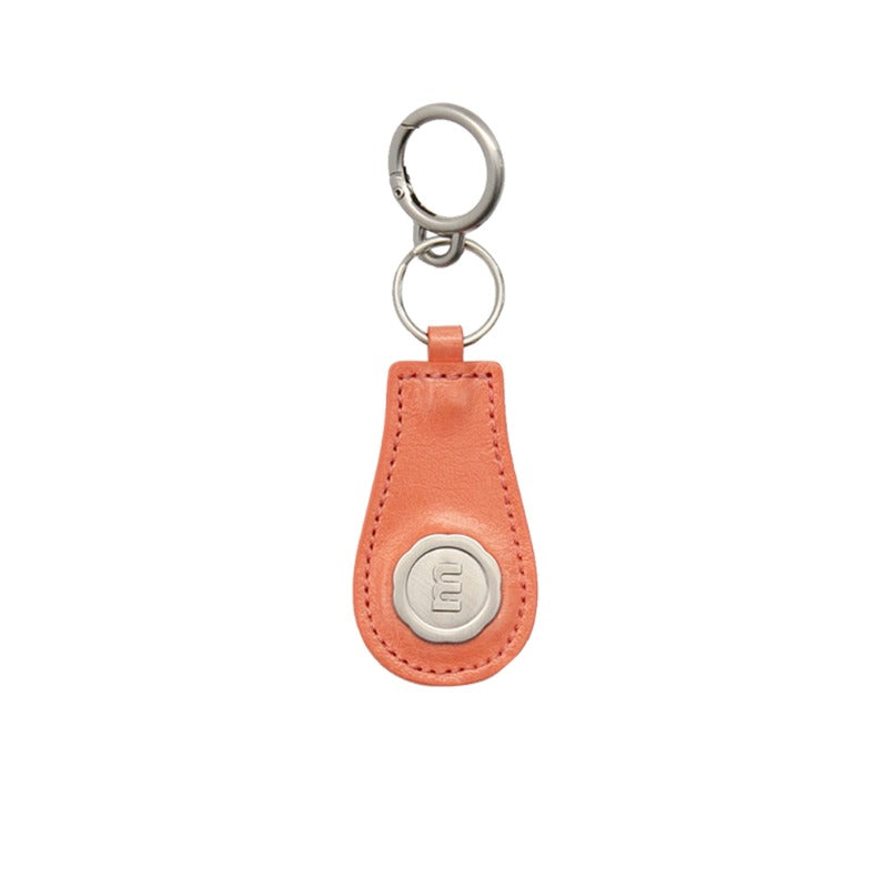 m silver logo keyring