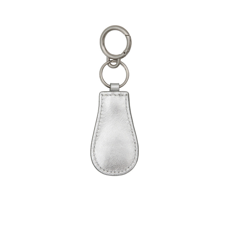 m silver logo keyring